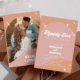 Gelukkig ooit na Party Groovy Elopement bruiloft Kaart