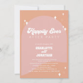 Gelukkig ooit na Party Groovy Elopement bruiloft Kaart (Voorkant)
