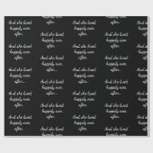 Gelukkig ooit na patroon voor haar cadeaupapier (Vlak)