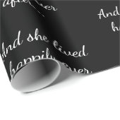 Gelukkig ooit na patroon voor haar cadeaupapier (Rol Hoek)