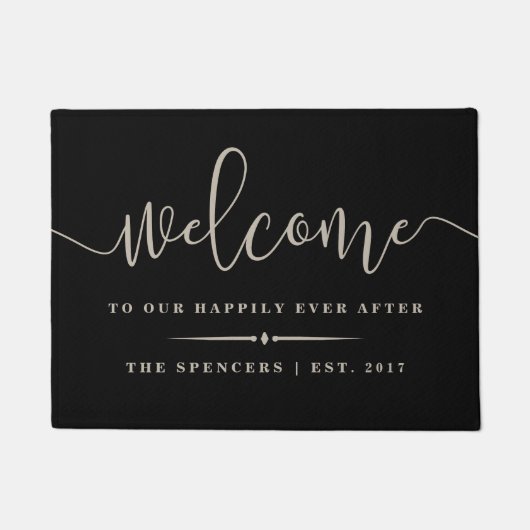 Gelukkig ooit na Persoonlijk Onthaal Deurmat (Voorkant)