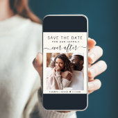 Gelukkig ooit na Photo Cream Wedding Save The Date