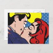 Gelukkig ooit na Pop Art Briefkaart (Voorkant / Achterkant)