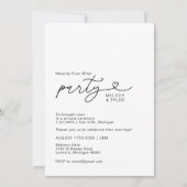 Gelukkig ooit na Post Bruiloft Receptie Foto Kaart (Voorkant)