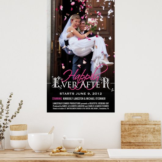 Gelukkig ooit na - Poster van de Film van het Wedd (Keuken)