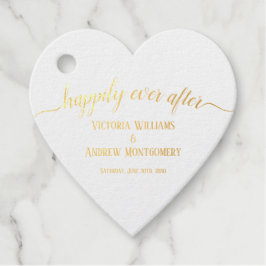 Gelukkig ooit na Roos Gold Script Wedding Folie Bedankjes Labels