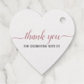 Gelukkig ooit na Roos Gold Script Wedding Folie Bedankjes Labels (Achterkant)