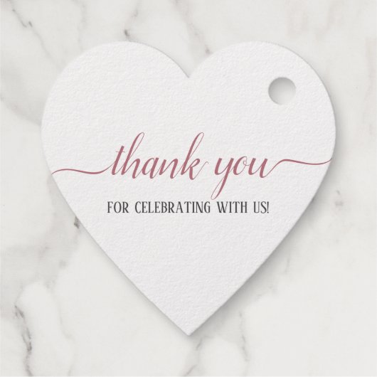 Gelukkig ooit na Roos Gold Script Wedding Silver Bedankjes Labels (Achterkant)