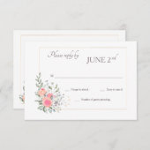 Gelukkig ooit na RSVP-kaarten Kaart (Voorkant / Achterkant)