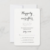 Gelukkig ooit na RSVP Kaartje (Voorkant)