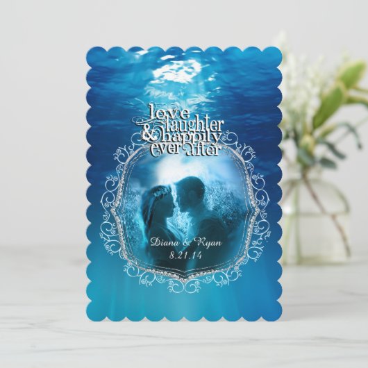 Gelukkig ooit na sparen de Datum Save The Date (Staand voorkant)