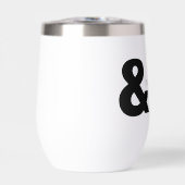 Gelukkig ooit na Stemless Thermische Wijn Tumbler (Voorkant)