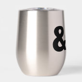 Gelukkig ooit na Stemless Thermische Wijn Tumbler (Voorkant)