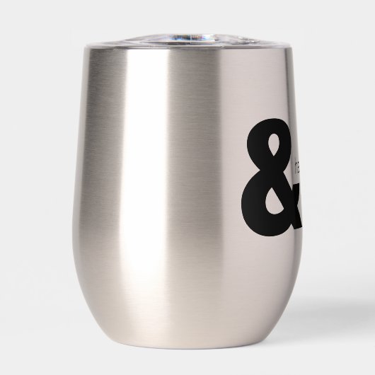 Gelukkig ooit na Stemless Thermische Wijn Tumbler (Voorkant)