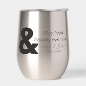 Gelukkig ooit na Stemless Thermische Wijn Tumbler (Links)