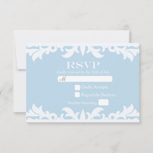 GELUKKIG OOIT NA Storybook Bruiloft RSVP Kaart (Voorkant)