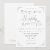 Gelukkig ooit na verhalenboek bruiloft uitnodiging (Voorkant / Achterkant)