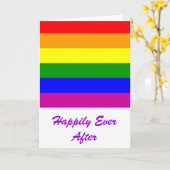 Gelukkig ooit na/Vrolijk Huwelijk Kaart (Gele Bloem)