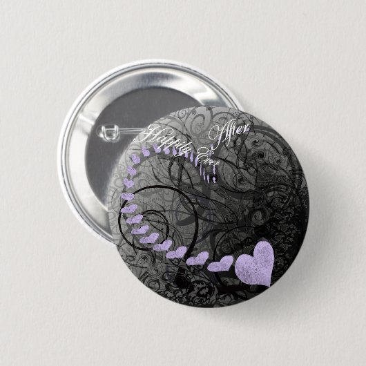 Gelukkig Ooit Ronde Button 5,7 Cm (Voorkant /achterkant)