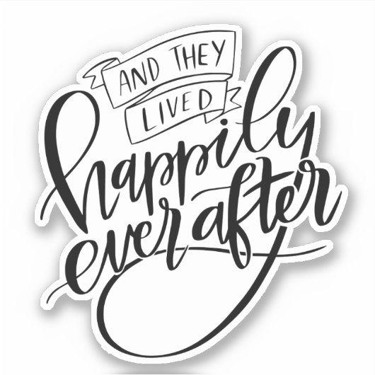 Gelukkig Ooit Sticker (Voorkant)