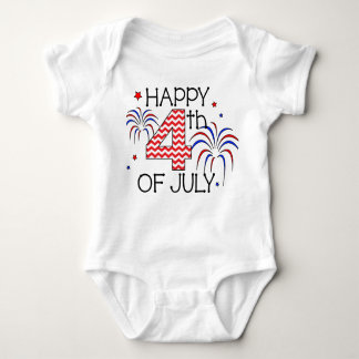Gelukkig op 4 juli Baby Romper