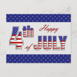 Gelukkig op 4 juli. Briefkaarten voor patriottisch