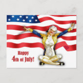 Gelukkig op 4 juli.  Briefkaarten voor pop-upontwe (Voorkant)