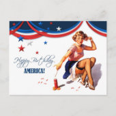 Gelukkig op 4 juli. Briefkaarten voor pop-upontwe (Voorkant)