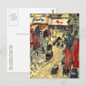 Gelukkig op 4 juli. Fine Art Briefkaart (Voorkant / Achterkant)