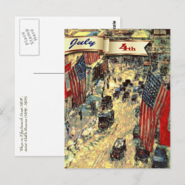 Gelukkig op 4 juli. Fine Art Briefkaart