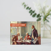 Gelukkig op 4 juli. Fine Art Briefkaart (Staand voorkant)