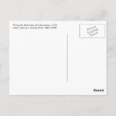 Gelukkig op 4 juli. Fine Art Briefkaart (Achterkant)