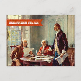 Gelukkig op 4 juli. Fine Art Briefkaart