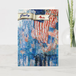 Gelukkig op 4 juli. Fine Art Custom Kaart