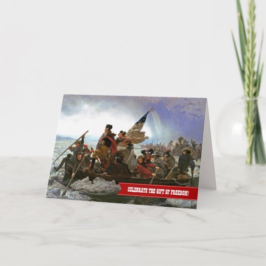 Gelukkig op 4 juli. Fine Art Kaart (Voorkant)