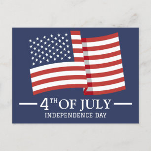 Gelukkig op 4 juli Independence Day Amerikaanse vl Briefkaart