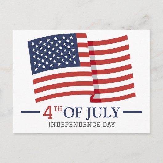 Gelukkig op 4 juli Independence Day Amerikaanse vl Briefkaart (Voorkant)