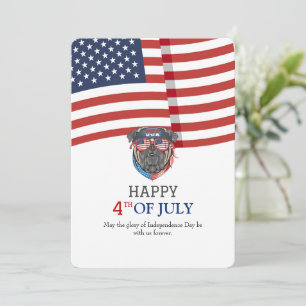 Gelukkig op 4 juli Independence Day Amerikaanse vl Kaart