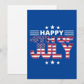 gelukkig op 4 juli kaart (Voorkant / Achterkant)