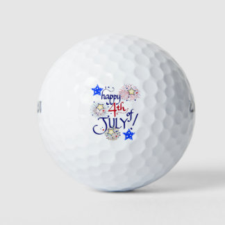 Gelukkig op 4 juli! Met vuurwerk en sterren Golfballen