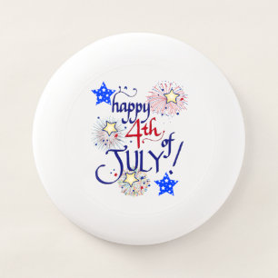 Gelukkig op 4 juli! Met vuurwerk en sterren Wham-O Frisbee