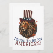 Gelukkig op 4 juli Onafhankelijkheidsdag Amerikaan Feestdagenkaart (Voorkant / Achterkant)