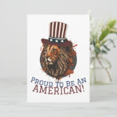 Gelukkig op 4 juli Onafhankelijkheidsdag Amerikaan Feestdagenkaart (Staand voorkant)