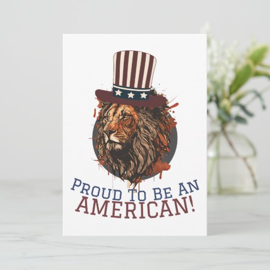 Gelukkig op 4 juli Onafhankelijkheidsdag Amerikaan Feestdagenkaart (Staand voorkant)