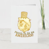 Gelukkig op 4 juli Onafhankelijkheidsdag Amerikaan Folie Wenskaart (Voorkant)