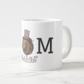 Gelukkig op 4 juli Onafhankelijkheidsdag Amerikaan Grote Koffiekop (Voorkant rechts)