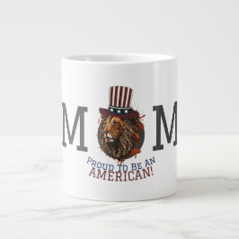 Gelukkig op 4 juli Onafhankelijkheidsdag Amerikaan Grote Koffiekop