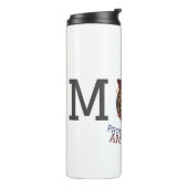 Gelukkig op 4 juli Onafhankelijkheidsdag Amerikaan Thermosbeker (Gedraaid links)