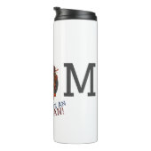 Gelukkig op 4 juli Onafhankelijkheidsdag Amerikaan Thermosbeker (Geroteerd rechts)