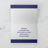 Gelukkig op 4 juli. Statue Of Liberty Kaart (Binnen)